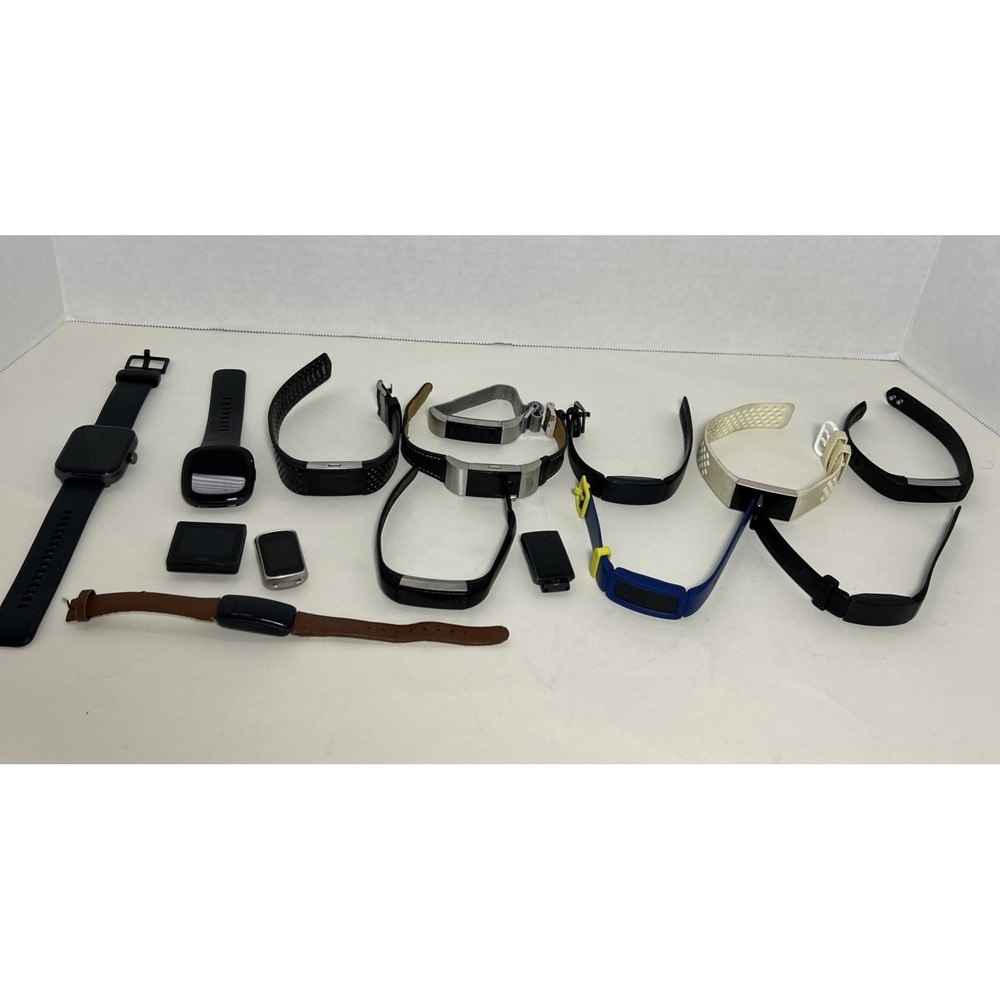 Fitbit Fitness Watch Lot Of 15 Fitbit/Other Varying Condition See Pic And‎ Desc